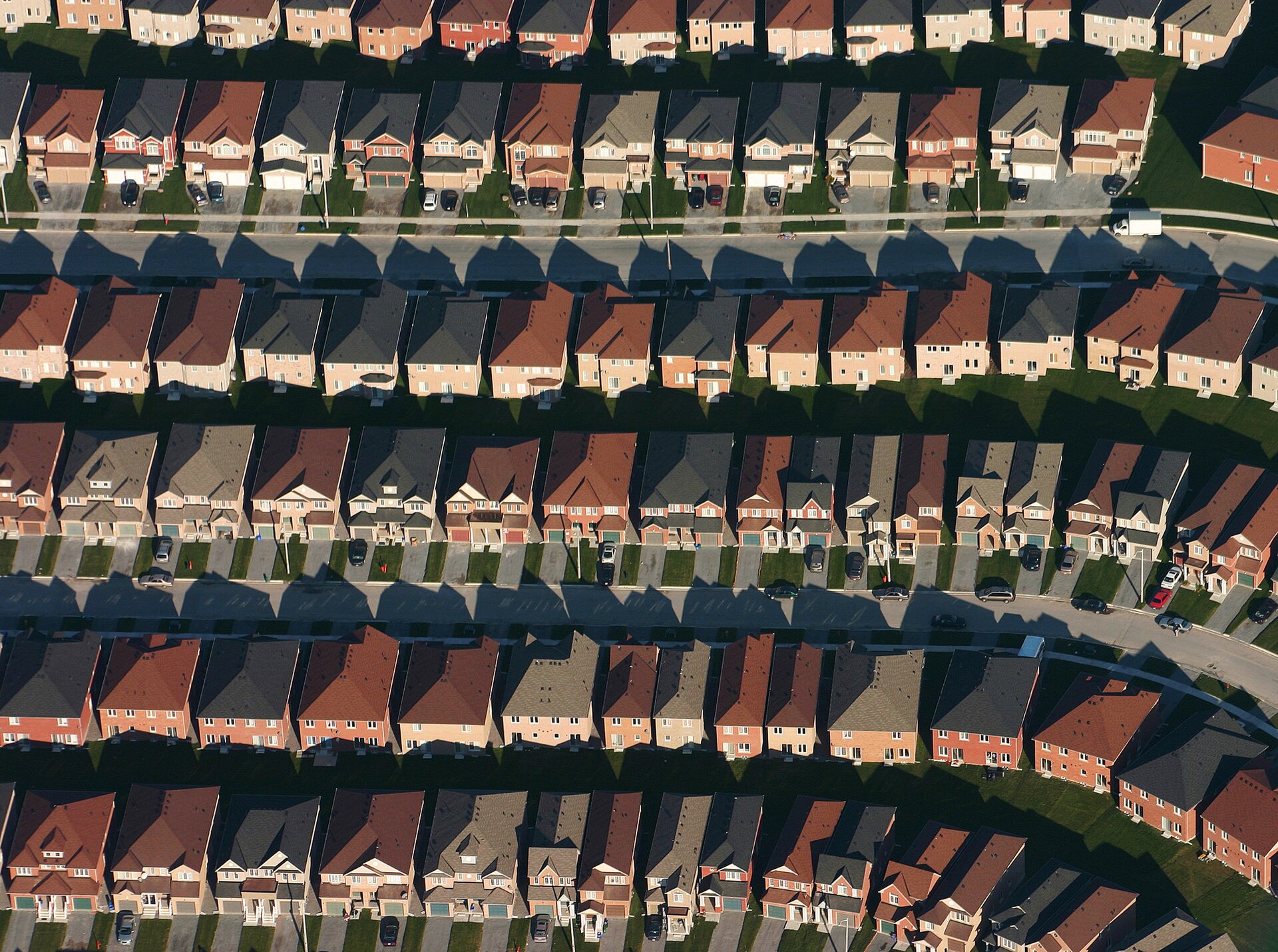 Vista aérea de loteamento residencial (foto ilustrativa)